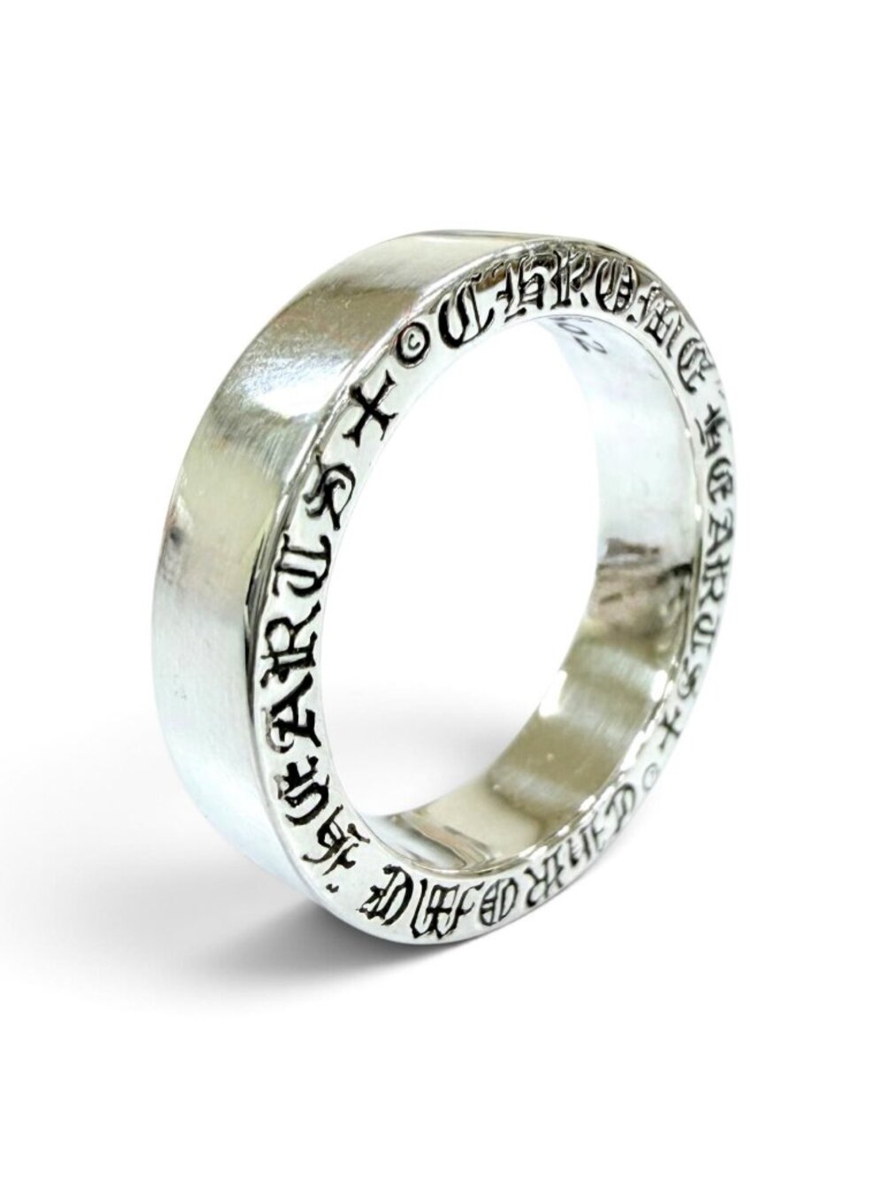 Chrome Hearts 925 Spacer Pln Plain Ring Silver